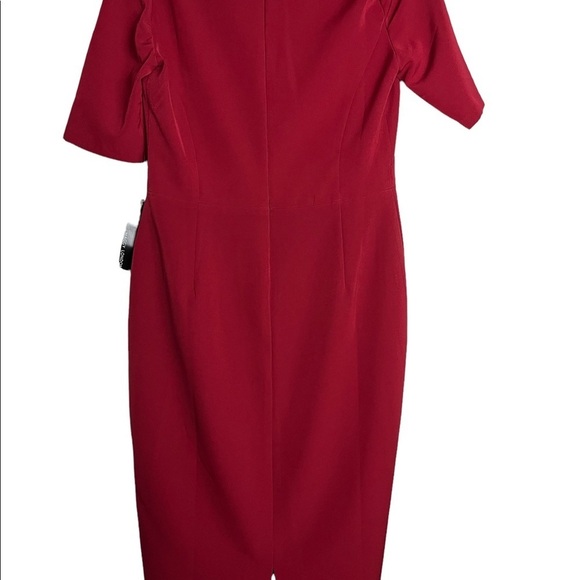 Maggy London Woman’s Carolyn Midi Red Dress / Size-Medium - Picture 6 of 16